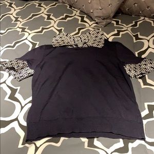 Ann Taylor Navy Blue Top